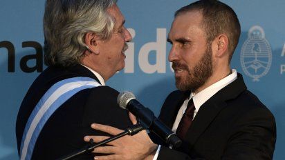 Ministro Guzmán y el presidente Fernández&nbsp;