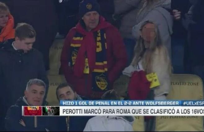 La imagen de Fox Sports en la que se ve a Toma y a la contadora P&eacute;rez.&nbsp;