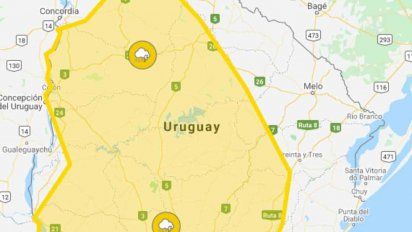 actualizan alerta amarilla para gran parte del pais por tormentas fuertes