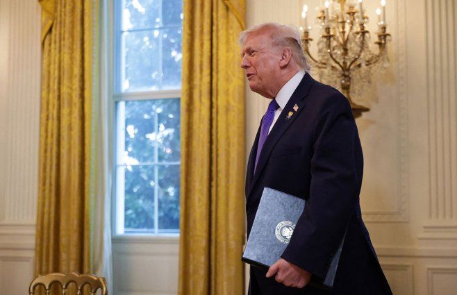 Trump en la Casa Blanca. Foto: archivo AFP.