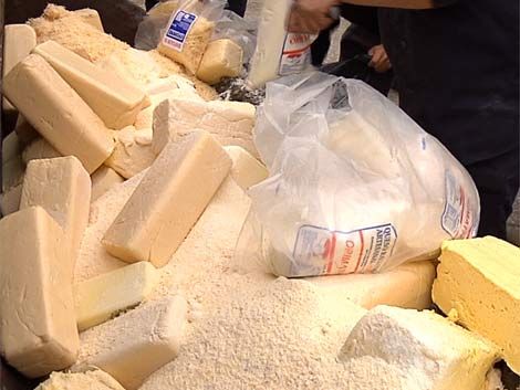 La Intendencia destruyó 3.000 kilos de supuesto queso