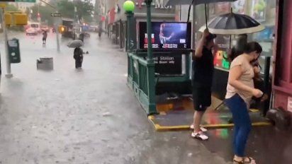 inundaciones en nueva york ante la aproximacion de la tormenta elsa
