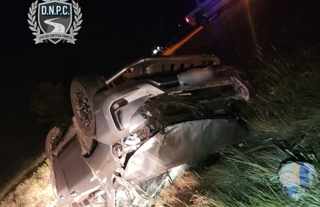 Tránsito en la ruta 31 en Salto tras el vuelco