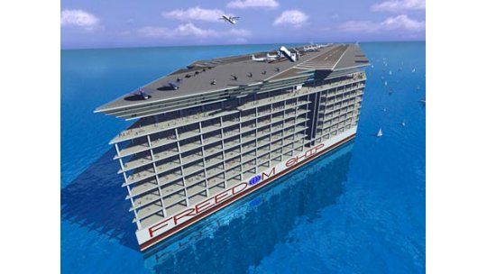 Ciudad flotante de 25 pisos recorrerá el mundo