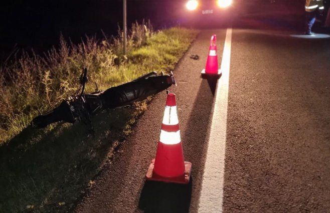 Foto: Policía Caminera. El accidente ocurrió en ruta 20 cuando el adolescente iba camino a Grecco (Río Negro).