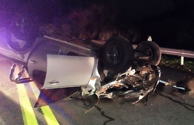 Dos accidentes en Durazno y Rocha. Foto: Policía Caminera.