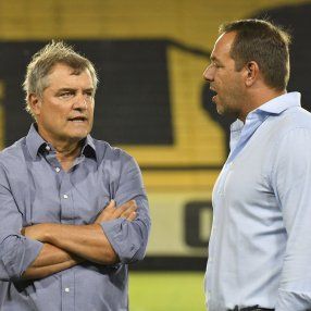 Foto: FocoUy. Diego Aguirre e Ignacio Ruglio, Peñarol. Foto: FocoUy. Diego Aguirre e Ignacio Ruglio, Peñarol.