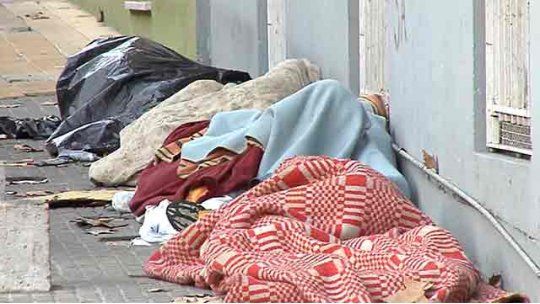 persona calle frio