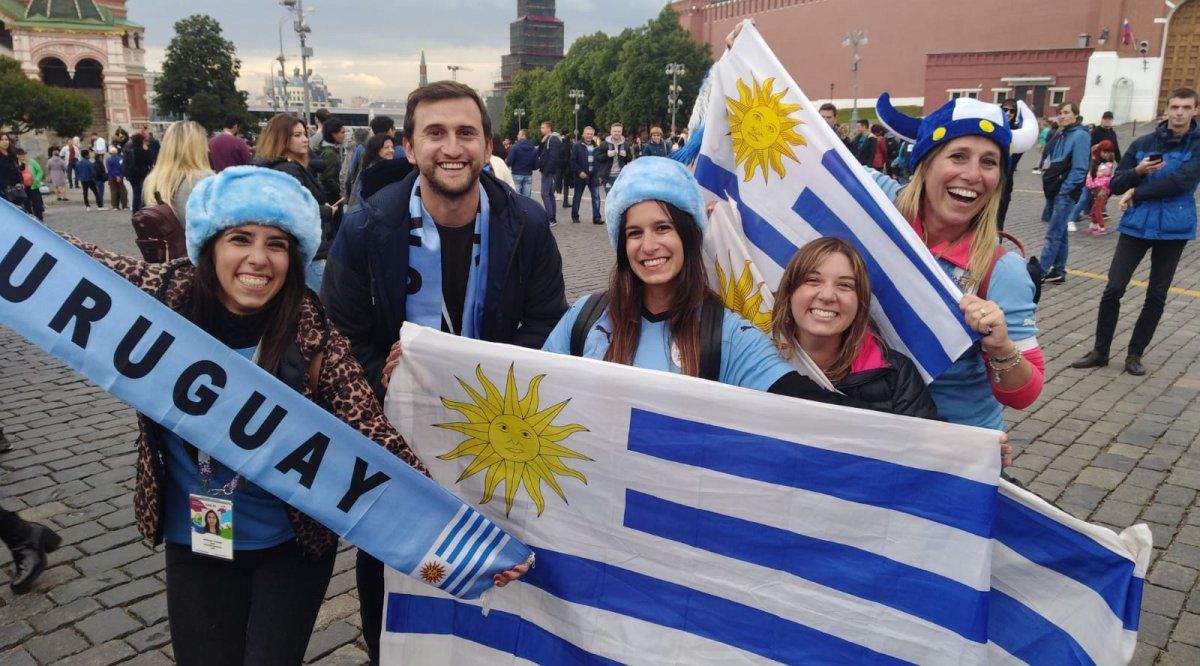 Hinchas Uruguay Rusia Mundial 2018