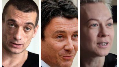 Pavlenski, Griveaux y Shalygina