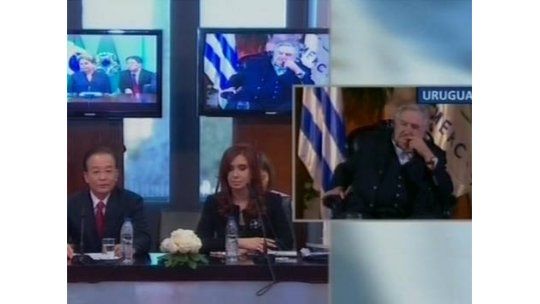 Uruguay, Brasil y Argentina se asocian con China, que pide un TLC