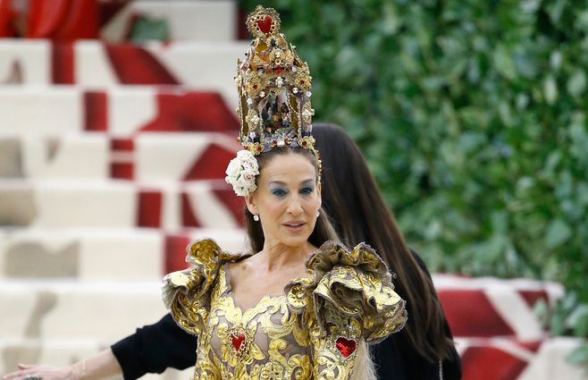 Sarah Jessica Parker y Andy Cohen, Gala MET 2018