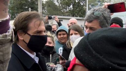 sindicato de ancap se manifesto en paysandu y en dialogo con lacalle acordaron reunirse