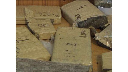 Incautaron 293 ladrillos de marihuana con valor de US$ 300.000