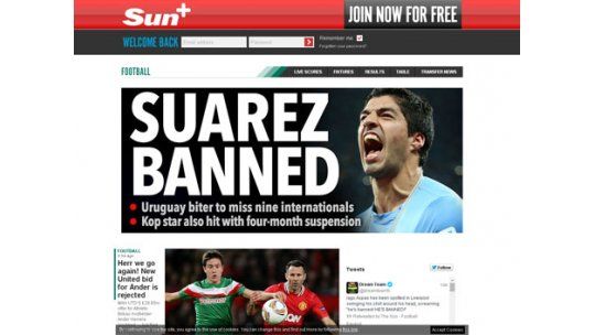 La sanción de Suárez en los medios del mundo