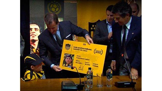 “Panchito”, el socio 50.000 de Peñarol