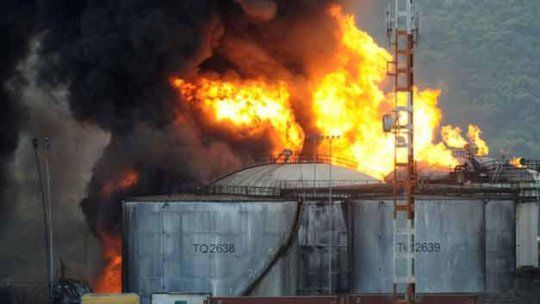 explosion santos