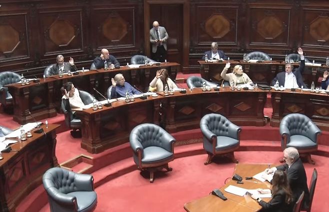 Votación en el Senado. Foto: archivo Subrayado.