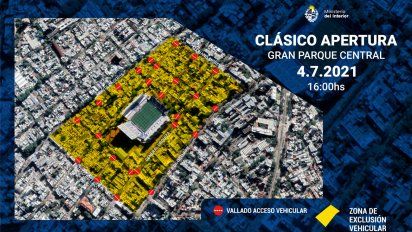 asi sera el operativo policial por el clasico de este domingo en el parque central