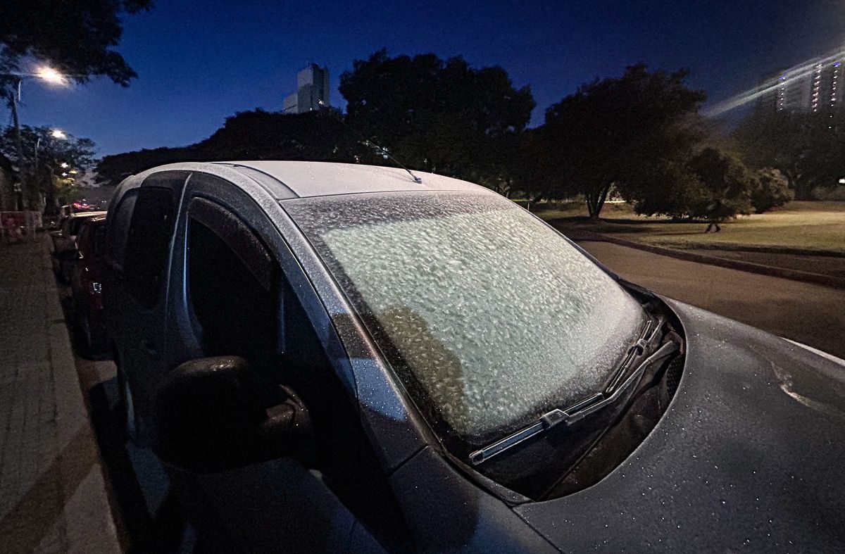 La mínima más baja se registró en Carmelo con -6º a las 8 de la mañana. Le siguió Florida con -5º y Mercedes con -3,4º. Foto: Foco Uy