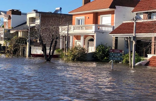 Foto: Inundaciones en Mercedes, Soriano.