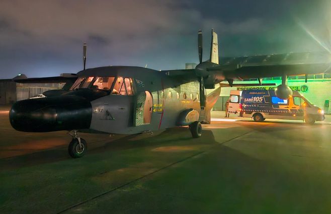 Foto: Fuerza Aérea Uruguaya, en X.