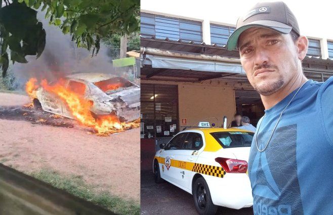 Fotos cedidas a Subrayado. Taxista desaparecido; su vehículo hallado en Santa Catalina.