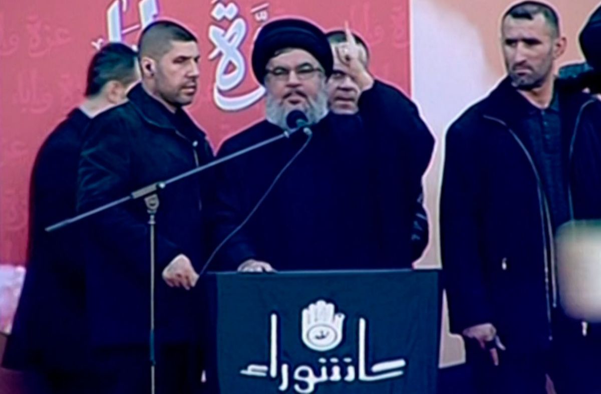 Foto: AFP. Hasán Nasralá, Hezbola. Foto: AFP. Hasán Nasralá, Hezbola.