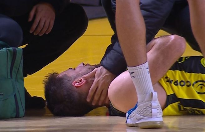 Santiago Véscovi, Peñarol. Foto: captura de pantalla de la transmisión de VTV. 