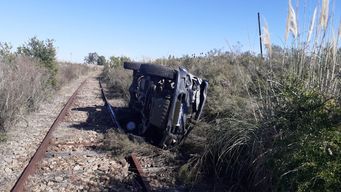 despiste y vuelco de una camioneta dejo como saldo un hombre fallecido