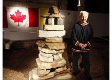 Un Inuksuk acerca a Uruguay la cultura de los esquimales