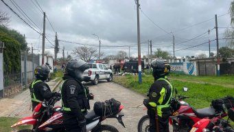 La escena del homicidio en Cerro Norte.