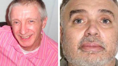 Enrique Facelli y Julian Aubrey, victimario y víctima del caso policial. 