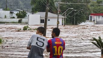 Inundaciones en Brasil. Foto: AFP