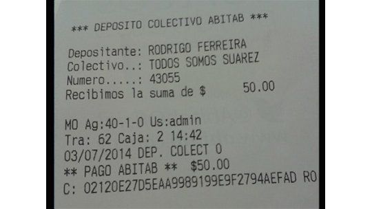 Recolectan dinero en Abitab para la multa que puso FIFA a Suárez