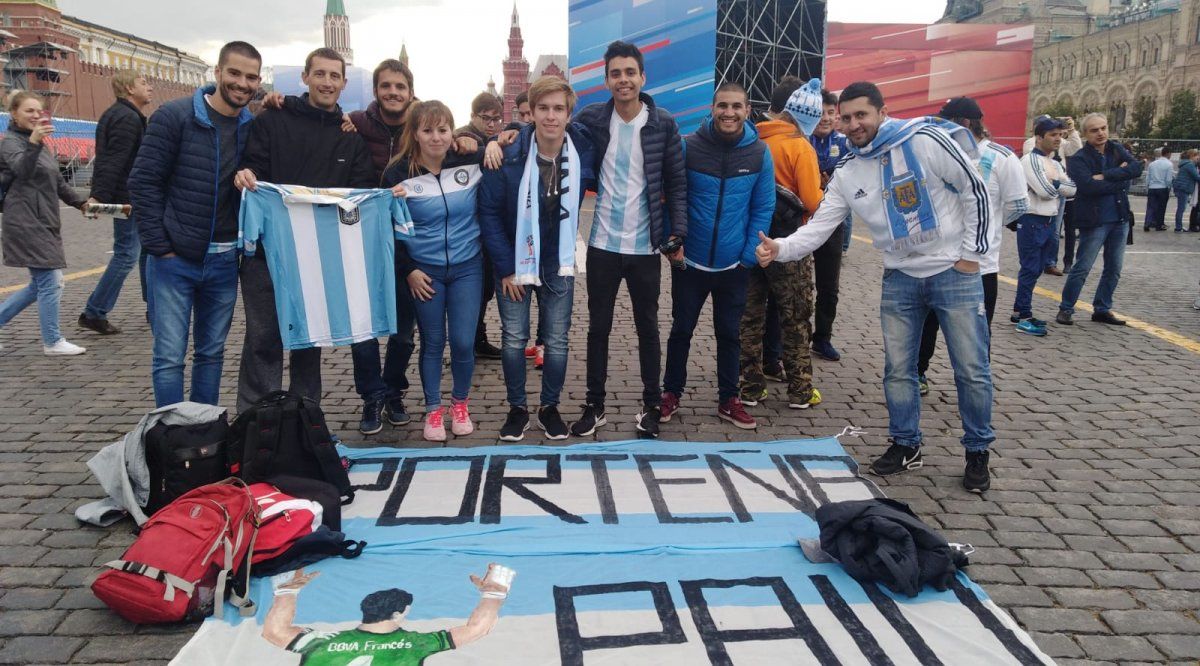 Hinchas Argentina Rusia Mundial 2018