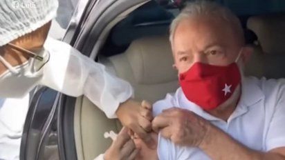 lula recibe la primera dosis de la vacuna contra el covid-19
