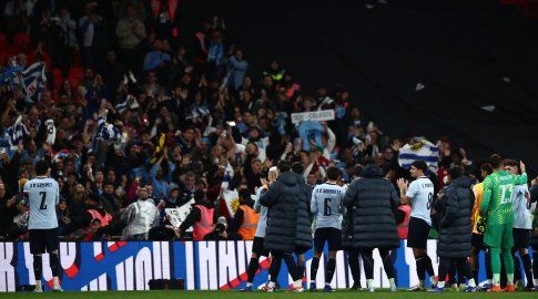 Foto: AFP. Hinchada de Uruguay en el partido ante Inglaterra, previo al Mundial 2026. Foto: AFP. Hinchada de Uruguay en el partido ante Inglaterra, previo al Mundial 2026.