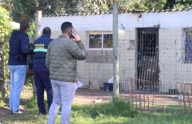 La casa de Colinas de Solymar donde ocurrió el doble homicidio. Foto: Subrayado.