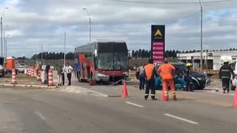 conductor murio tras ser embestido por un omnibus en rutas 2 y 24
