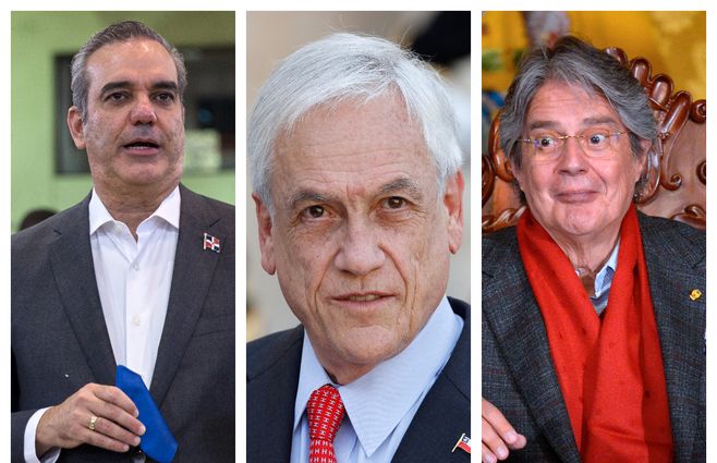Presidentes de Dominicana, Chile y Ecuador