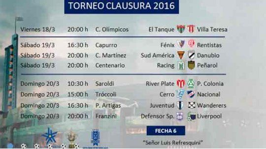 6ª fecha del Clausura