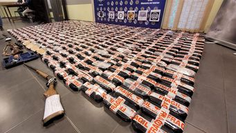 El cargamento de pasta base incautado en Artigas.