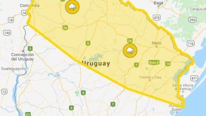 alerta amarilla en el norte del pais; algo nuboso, periodos de cubierto en el sur