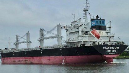 evacuaron a un tripulante de un buque granelero con sintomas de coronavirus