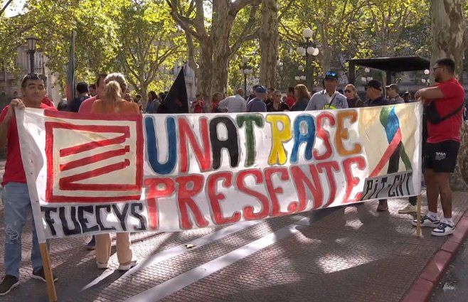 Foto: Subrayado. Manifestación de este martes en plaza Cagancha.