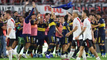 Foto: AFP. Boca ganó 1-0 ante River Plate.