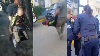 arresto ciudadano: acusado de robar una moto fue maniatado y entregado a la policia