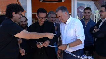 Orsi en el corte de cinta.&nbsp;