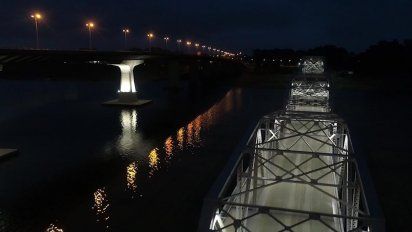 inauguraron las obras en el viejo puente de santa lucia